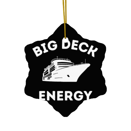 Cruise Ship Big Deck energy Ceramic Ornaments