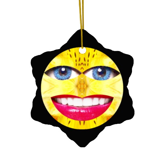 Smile Face Have a Nice Day Promote Happiness Joy Ceramic Ornaments