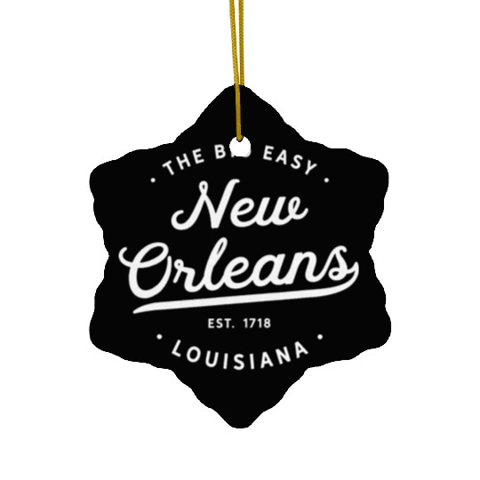 New Orleans Louisiana Big Easy NOLA Ceramic Ornaments