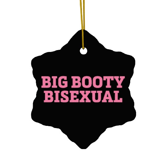 Big Booty Bisexual LGBTQ Pride Month Ceramic Ornaments