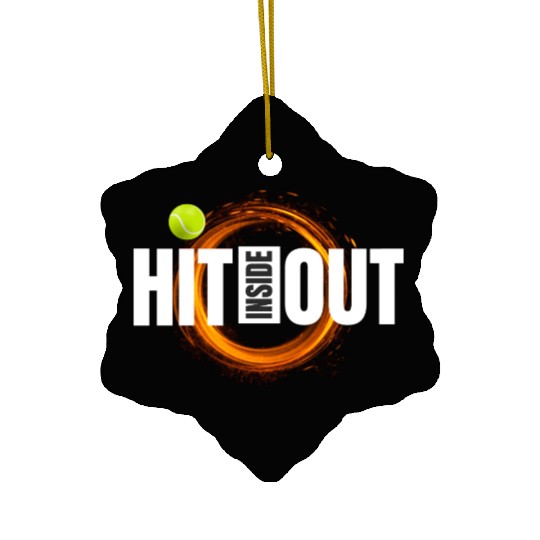 Tennis Hit Inside-Out Ceramic Ornaments