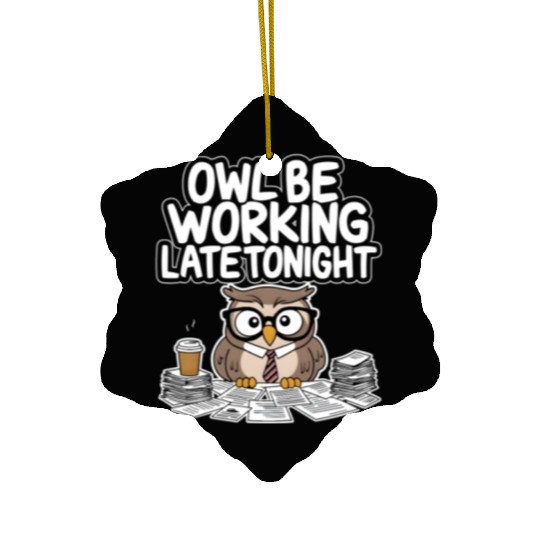 Corporate Owl: Coffee-Fueled Ceramic Ornaments