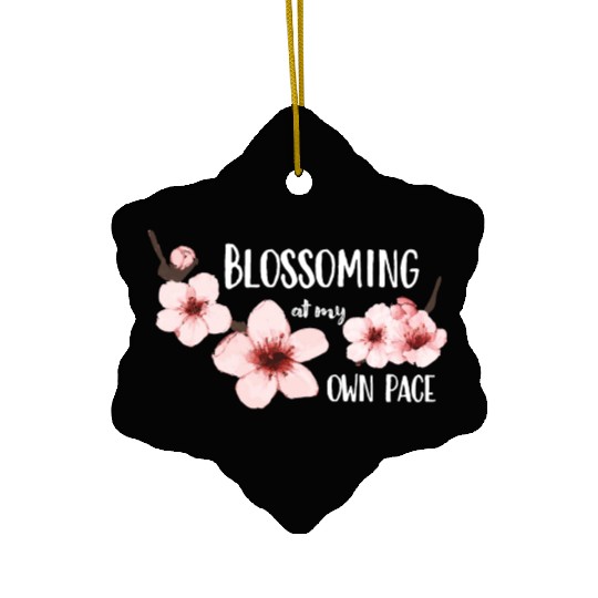 Spring floral Ceramic Ornaments Elegant Cherry Blossom Design