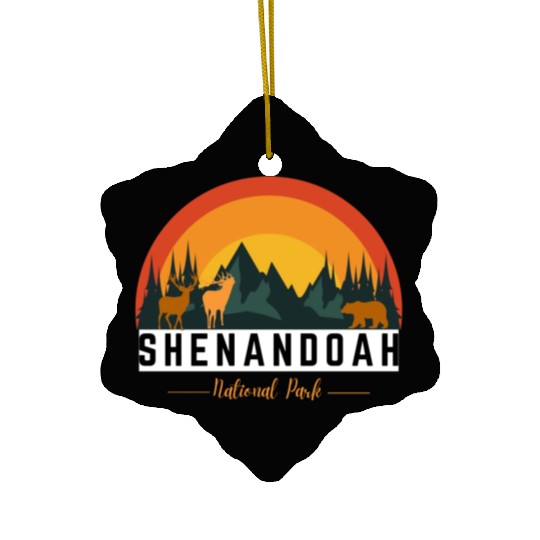 Shenandoah national park Ceramic Ornaments