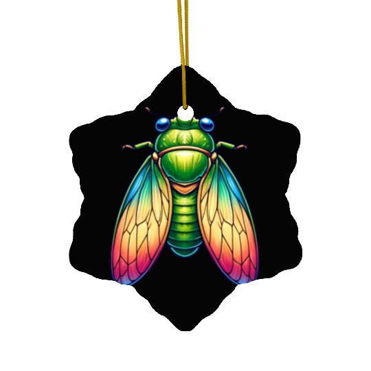 Colorful Cicada Ceramic Ornaments