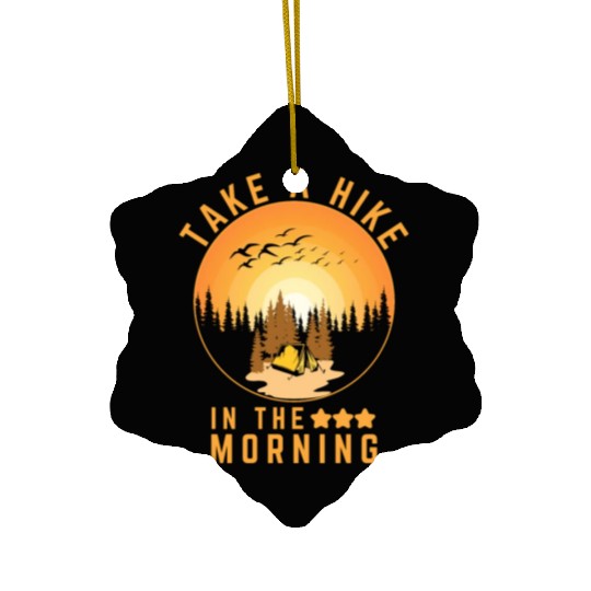 Take A Hike Outdoor Hiking Nature Ceramic Ornaments