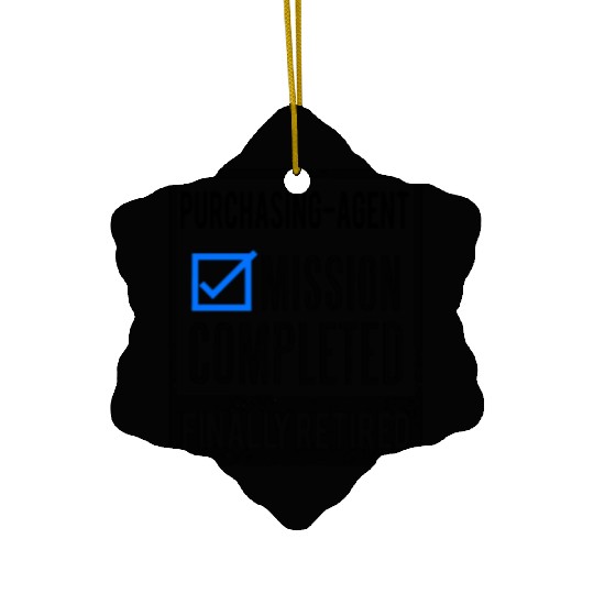 Retirement gift idea Retired Purchasing-Agent Ceramic Ornaments