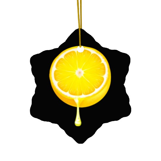 Citrus - Fruits - Orange - Lime - Grapefruit - Lem Ceramic Ornaments