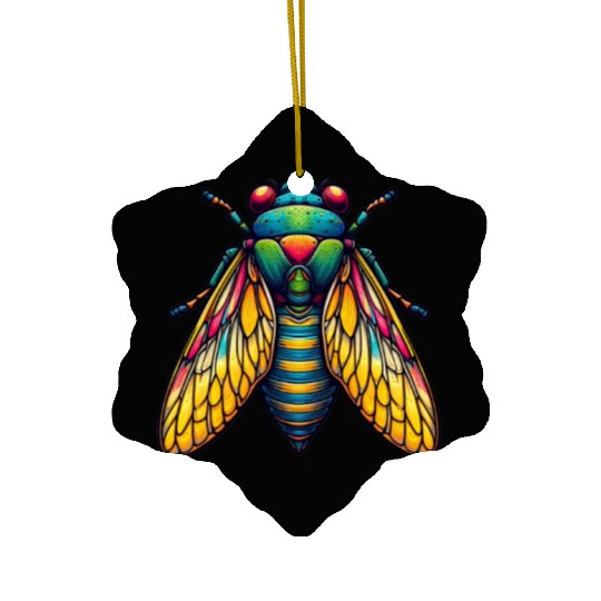 Colorful Cicada Insect Great Eastern Brood Cicada Ceramic Ornaments