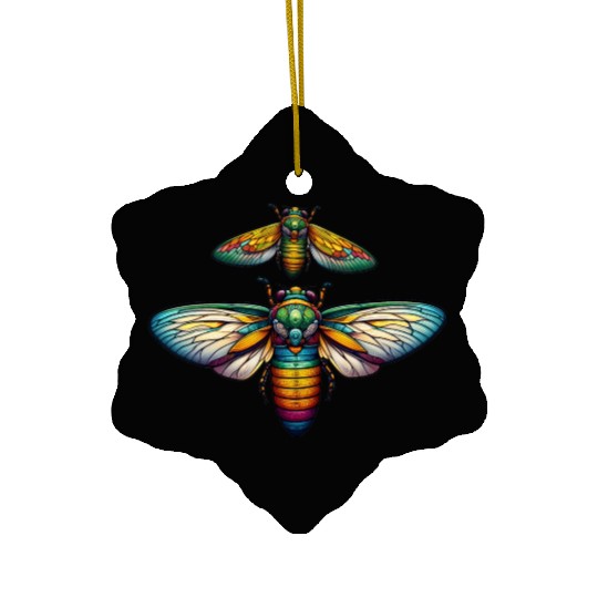 Colorful Cicada Insect Great Eastern Brood Cicada Ceramic Ornaments