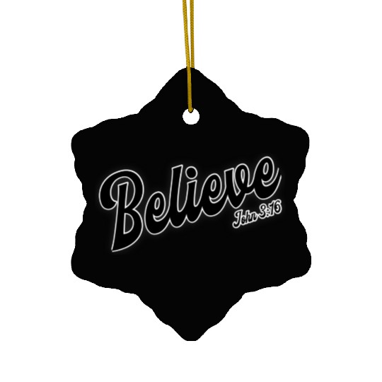 Inspirational Faith Scripture Design Ceramic Ornaments