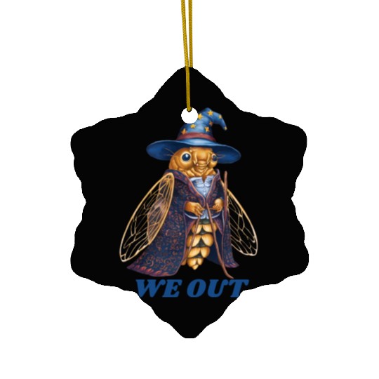 Funny Cicada We Out Cute Cicada Brood Emergence Ceramic Ornaments
