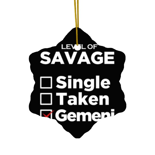 Zodiac Single Taken Gemini Ceramic Ornaments