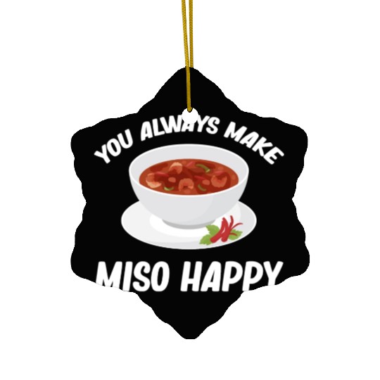 You Always Make Miso Happy Chinese Cuisine Ceramic Ornaments