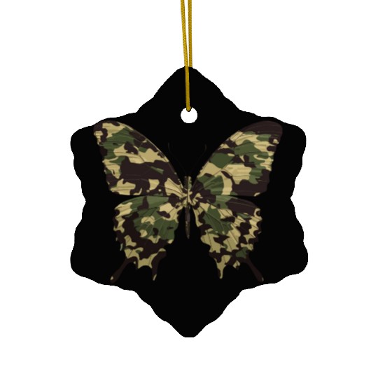 Natural Camouflage Butterfly Ceramic Ornaments