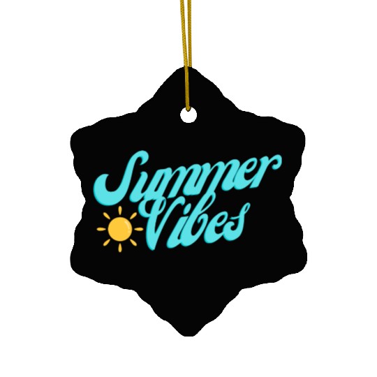 Summer Vibes Ceramic Ornaments
