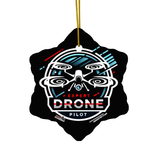 Grafica drone expert 2 Ceramic Ornaments