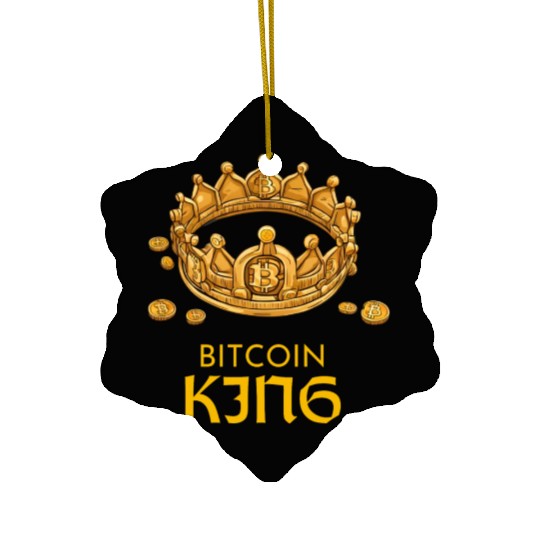 bitcoin king Ceramic Ornaments