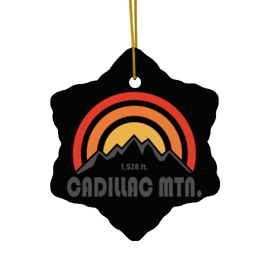 Cadillac Mountain Acadia National Park Ceramic Ornaments
