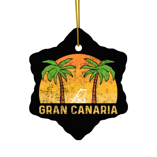Embrace The Sun Gran Canaria Canary Islands Escape Ceramic Ornaments
