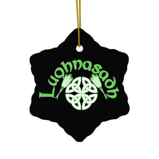 Irish Lughnasadh Festival Celtic Knot Ceramic Ornaments