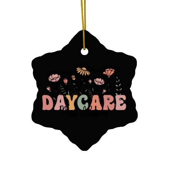 Wildflower Teacher Name Ceramic Ornaments