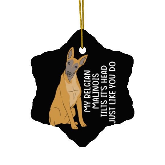 Funny Belgian Malinois Dog Breed Ceramic Ornaments