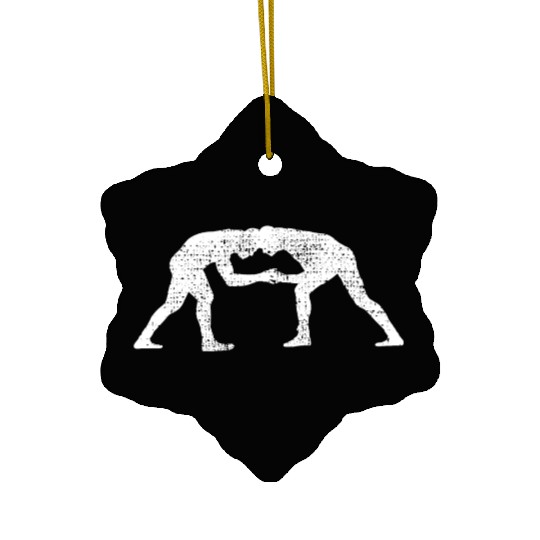 Wrestler Wrestle Wrestling Vintage Ceramic Ornaments