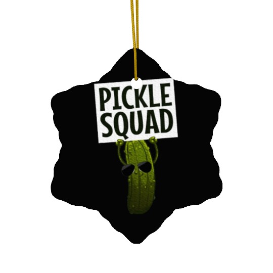 Pickle Design Cucumber Pickle Lover Ceramic Ornaments