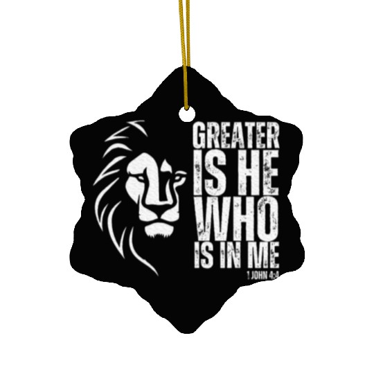 Lion of Judah Christian Bible Verse Ceramic Ornaments