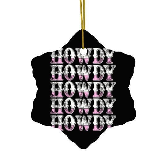 Western Country Texas Cowboy Hat Ceramic Ornaments