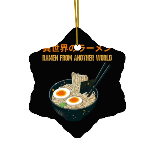 ramen noodles A Taste of Another Worlds Ceramic Ornaments