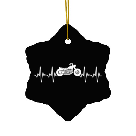 Funny Motorcycle Design Lovers Ceramic Ornaments