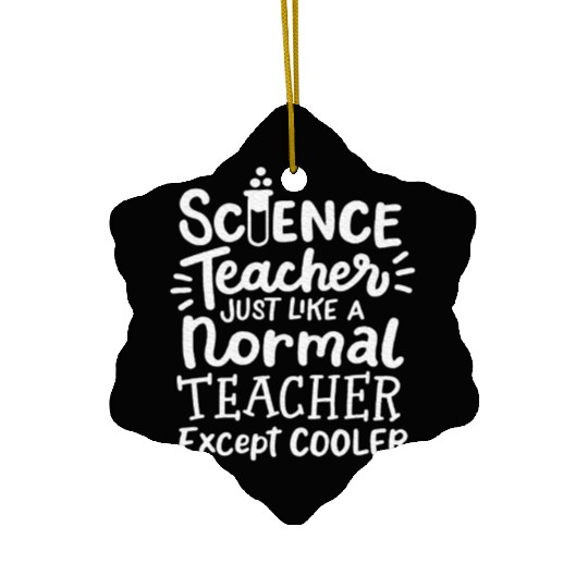 Science Teacher Chemistry Teacher Physics Ceramic Ornaments
