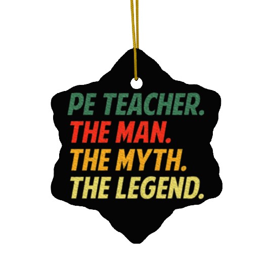 Cool PE Teacher Art Physical Education Teacher Ceramic Ornaments