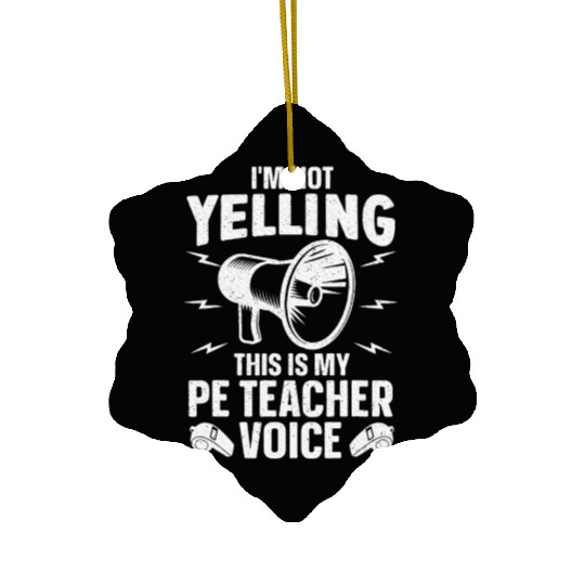 Cool PE Teacher Art Physical Education Teacher Ceramic Ornaments