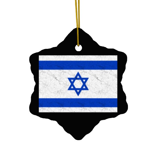 Israel Flag Ceramic Ornaments
