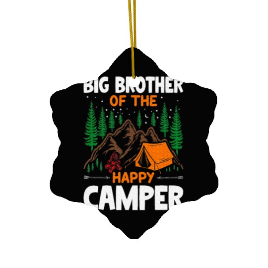 Big Brother of The Happy Camper Hiking Lover Ceramic Ornaments