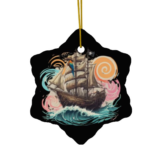 Pirate paradise Ceramic Ornaments design.