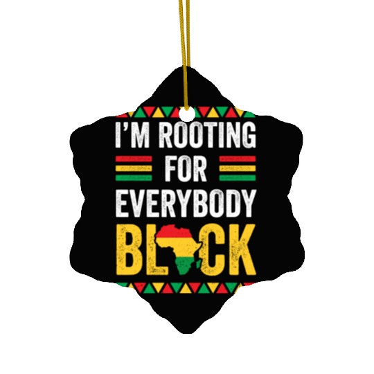 Everybody Black Gift Afro American Ceramic Ornaments