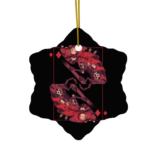 Chameleon steampunk card game Karo Jack Ceramic Ornaments