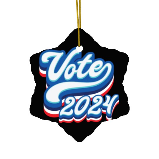 Vote - US Election 2024 Ceramic Ornaments