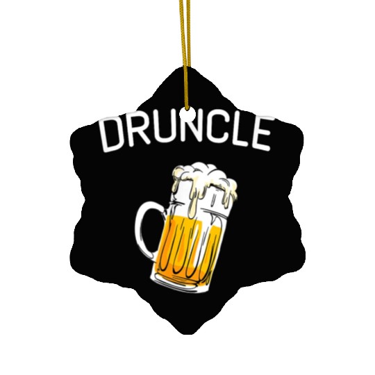 Druncle Whiskey Drunk Uncle Ceramic Ornaments