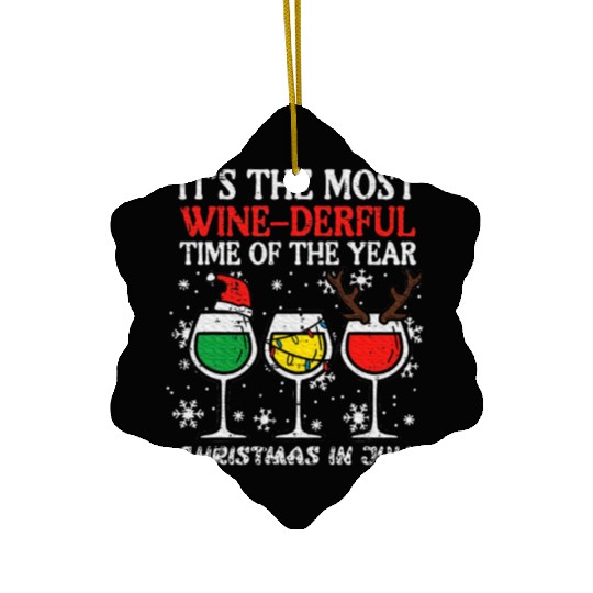 Christmas In July Winederful Ceramic Ornaments