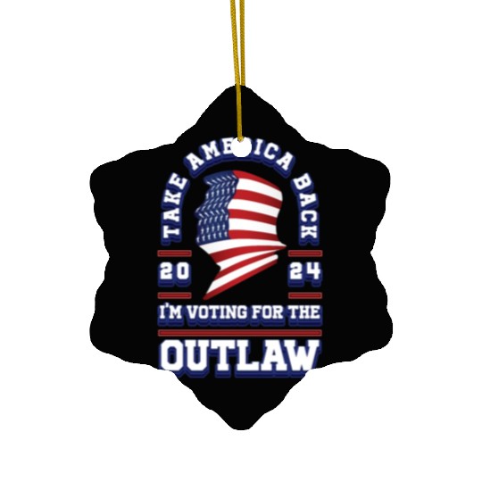 Funny Presidential Campaign - US Election 2024 Ceramic Ornaments