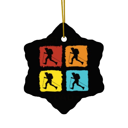 Best Hiking Dad Ceramic Ornaments