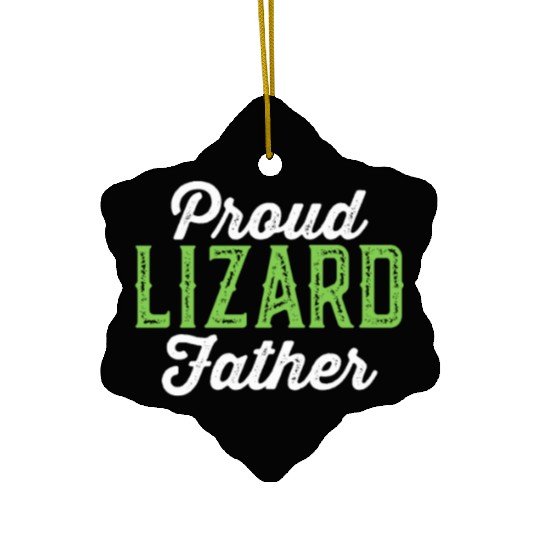 Proud Lizard Father Ceramic Ornaments - Funny Pet Reptile