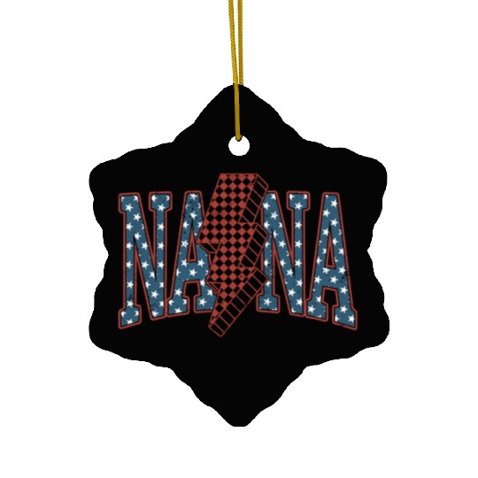 Nana 4th Of July Ceramic Ornaments