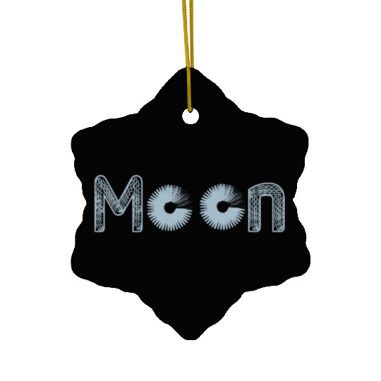 Moon Ceramic Ornaments, Retro Comfort Colors Ceramic Ornaments for Women