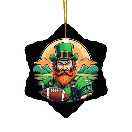 St. Patrick's Day Shamrock St Paddy's Day American Ceramic Ornaments